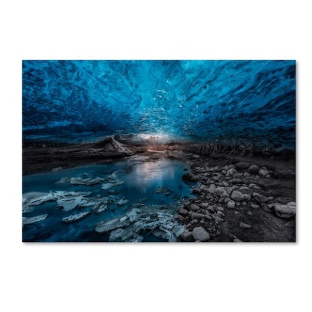 Javier De La 'Ice Cave' Canvas Art,12x19